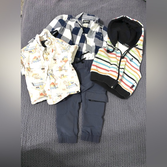 OshKosh B'gosh Other - Kids OshKosh B'gosh Navy White Plaid Shirt and other variety